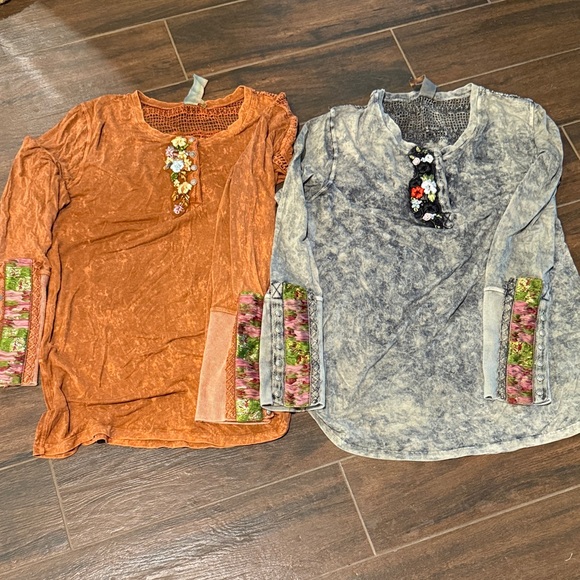 XL NWOT ARATTA Silent Journey orange or gray t shirts - Picture 1 of 8